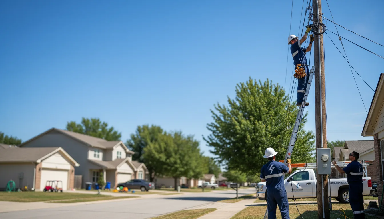 Residential electrician providing installation services in Coulterville, IL